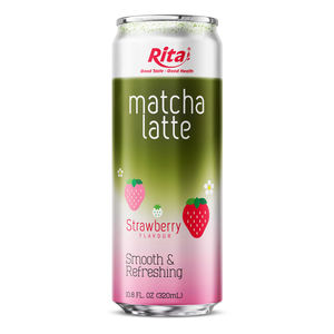 Latte Matcha de alta calidad de 320ml con bebida de té con sabor a fresa, productos de Vietnam, bebida Rita, bebida baja MOQ - Product Image 1