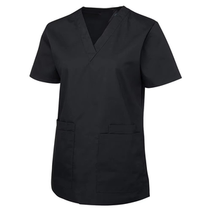 Azicon's Gray V-Neck Medical <b>Scrub</b> <b>Top</b> and Pants Set Customize Hospital Nurse Uniform Doctor Nursing Workwear Medical Suit - Product Image 4