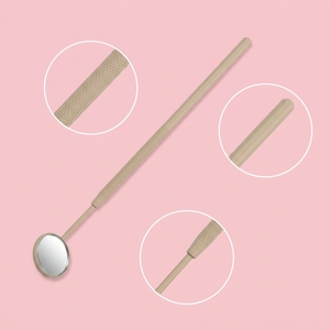 Stainless Steel Round Lash Inspection <b>Mirror</b> Professional Circle Eyelash Extension <b>Mirror</b> <b>Lightweight</b> Salon Lash Checking - Product Image 1