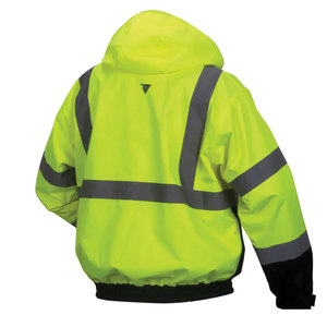 Veste d'hiver haute visibilité réfléchissante pour agents de sécurité, uniforme imperméable haute visibilité pour travaux de construction - Product Image 2
