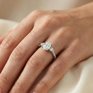 Anillo de Diamante Cultivado en Laboratorio de 2.00 Quilates, Corte Oval Brillante, Oro de 14K/10K, Estilo Ligero y Único, Anillo de Aniversario/Boda para Ella, Certificado - Product Image 5