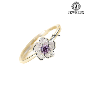 แหวนเงินแท้ 925 ประดับไพลินทรงหยดน้ำสำหรับผู้หญิงจาก Jewelux ดีไซน์โรแมนติกจากอินเดีย - Product Image 4