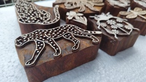 Hand Carved Wooden <b>Printing</b> <b>Blocks</b> Floral Animal Designs Textile <b>Printing</b> Stamps Craft Tools Handmade Wood <b>Blocks</b> - Product Image 4