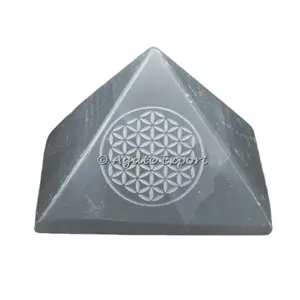 New Design Healing Crystal Pyramid Engraved Tree Of Life On Selenite Pyramid/healing gemstone pyramids