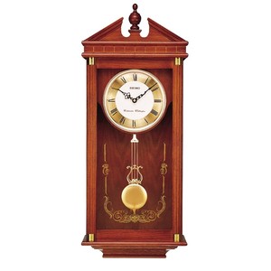 Horloge murale artisanale en bois de chêne avec chiffres romains - Design antique en gros - Product Image 6