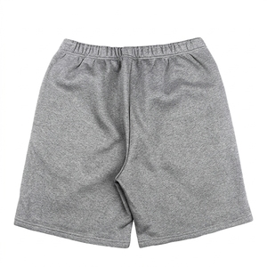 Shorts en coton vert uni pour homme, taille élastique, décontractés, respirants, tricotés, mi-longs - Product Image 5