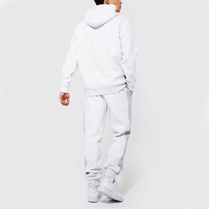 ชุดวอร์มวิ่งออกกำลังกายฤดูหนาวสำหรับผู้ชายแบบสั่งทำพิเศษ คุณภาพสูง เสื้อฮู้ดและกางเกงขายาว ไซส์ใหญ่ ระบายอากาศได้ดี ผลิตจากผ้าฝ้ายสั่งทำ - Product Image 2