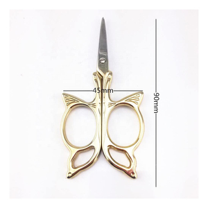 3.9 Inch Industrial Grade Stainless Steel Butterfly Sewing Shears Sharp Tip Smooth Edge Snipping Needlework Scissor Shear Tools - Product Image 1