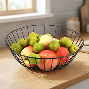 Corbeille à fruits moderne en fil métallique, écologique, pour la cuisine, vente en gros d'usine à prix abordable - Product Image 4