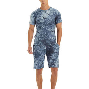 Ensemble short et t-shirt homme été 100% coton haute qualité, style streetwear, surdimensionné, personnalisable - Product Image 1