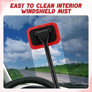 Kit di Pulizia per Parabrezza Auto con 8 Pezzi, Manico Estensibile, Panni in Microfibra, Spazzola e Flacone Spray Vuoto per Lavaggio Vetri Auto - Product Image 4