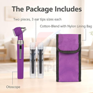 Otoscope vétérinaire LED de poche - Endoscope auriculaire pour animaux avec lumière pour chiens et chats, 6 embouts jetables, détecteur portable d'infections auriculaires - Product Image 3