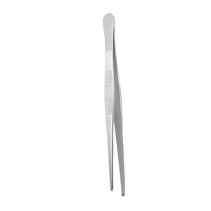 Pinces à tissus chirurgicales droites 1x2 à dents de rat, en acier allemand, à bout arrondi, 15,24 cm, de qualité médicale - Product Image 6