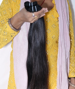 Cheveux Indiens Bruts Non Transformés Naturels Lisses Longs pour Tissage – Vente en Gros de Lots de Cheveux Humains Indiens – Fournisseurs - Product Image 2