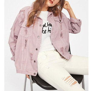 Veste en jean pour femme OEM, veste décontractée pour femme, veste d'automne, veste en jean boutonnée avec fourrure, nouveau design, veste en jean pour femmes - Product Image 6