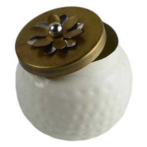Boîte de rangement en métal colorée pour bonbons, fruits secs, café, avec bacs en bois inclus, idéale pour la cuisine - Product Image 4