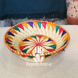 Cesta de Almacenamiento para el Hogar, Multiusos, Redonda y Abierta, Hecha de Hierba Moonj Natural, Ecológica, Duradera, Mini, Multiusos - Product Image 2