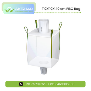 High Quality 1 Ton Jumbo FIBC <b>Bulk</b> <b>Bag</b> with Woven Polypropylene Material and Top Fill Spout for Sand Grain & Chemical Use - Product Image 2