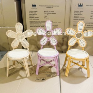 Chaise pour enfants en rotin faite à la main pour fête d'anniversaire, siège tressé naturel pour enfants pour événements de mariage et location - Product Image 5