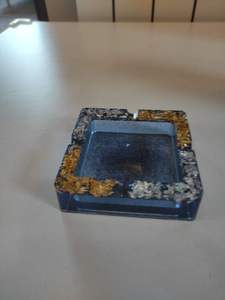 Cendrier carré en résine avec accents de feuille d'or, design moderne et luxueux, pour la maison et le bureau, forme personnalisée, support à savon et bijoux en résine époxy - Product Image 6
