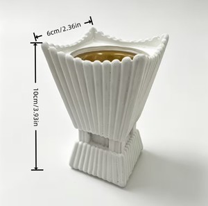 Brûleur à Bakhoor en résine blanche de luxe, Mabkhara, brûleur à encens arabe Oud, décoration parfumée pour la maison - Product Image 3