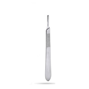 100 Cuchillas de Bisturí para Cuchillo + Mango de Bisturí, Cuchillas Dermablade de Acero al Carbono, Envueltas Individualmente, Estériles, Quirúrgicas de Precisión - Product Image 3