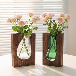Pot de fleurs carré en bois et résine fait main 20L pour la maison, le bureau, la pépinière et le jardin - Product Image 1