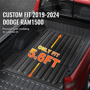 Tappetino per cassone in TPE per Dodge Ram 1500 Heavy Duty 2019-2024, 5.6 FT, spesso, compatibile con accessori per il controllo del carico - Product Image 2
