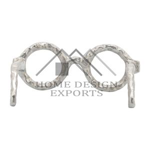 2025 nueva llegada escultura abstracta moderna fundición en arena gafas de sol de aluminio escultura para mesa de oficina decorativa - Product Image 4