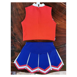 Costume de pom-pom girl pour petites filles, enfants, uniforme de cheerleading avec pompons, tenue sportive, esprit scolaire, déguisement - Product Image 2