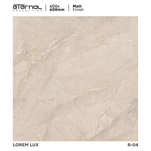 กระเบื้องพอร์ซเลนลายแกะสลักหรูหรา ขนาด 600x600 มม. (24x24 นิ้ว) เกรดพรีเมียม สำหรับปูพื้นเซรามิกวิทริฟายด์ เหมาะสำหรับโครงการปูพื้นสมัยใหม่ - Product Image 1