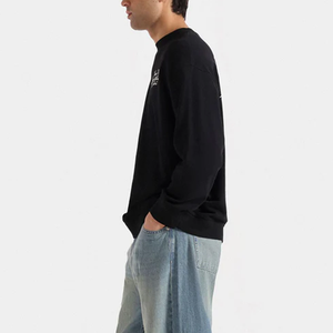 Sweat-shirt surdimensionné d'inspiration cyberpunk avec des graphismes en relief 3D néon et des cordons de serrage techniques - Product Image 2