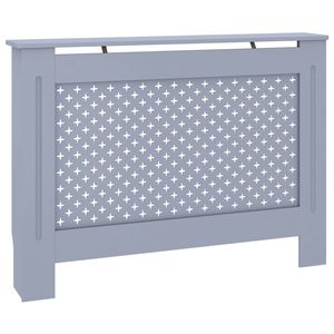 Cache-radiateur en MDF anthracite 44,1''x7,5''x32,1'' Accessoire de mobilier - Product Image 2