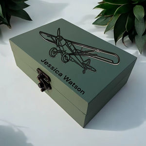 Caja de Madera Impresa de Alto Brillo, Caja de Joyería Pulida, Caja de Almacenamiento de Madera Impresa para Accesorios de Lujo, Cajas Decorativas de Almacenamiento - Product Image 1