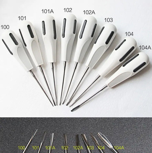 Instrumentos Bone Bridge: Juego de 8 Elevadores de Raíces de Plástico Reutilizables, Instrumentos Quirúrgicos Dentales con Agarre Ergonómico, CE - Product Image 2