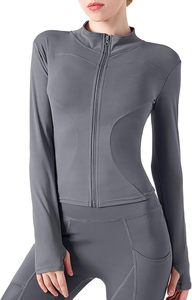 Haut de sport en jersey tricoté pour femme, séchage rapide, respirant, demi-zip, imprimé esthétique, vêtement de tennis décontracté, t-shirt - Product Image 2