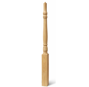 Precio al por mayor: Puntal de escalera de madera maciza de roble rojo, decorativo, tradicional, prémium, moderno, rústico y ecológico. - Product Image 1