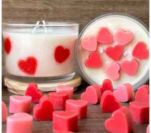 Bougie votive artisanale de créateur en cire de soja écologique, parfumée à la rose, longue durée de combustion, faible MOQ, décoration d'intérieur, festive - Product Image 2