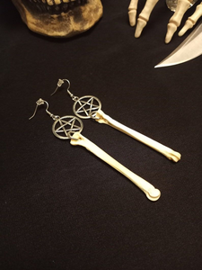 Pendientes de Hueso Ecológicos, Joyería Boho Hecha a Mano, Artesanía Natural - Product Image 2