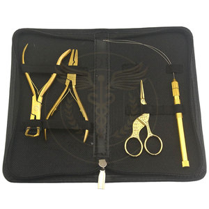 QORVEX INSTRUMENTS Outil d'application d'extensions de cheveux en acier inoxydable - Kit complet d'outils pour extensions de cheveux - Product Image 4