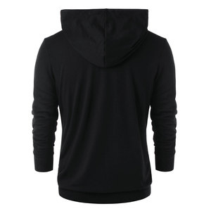 Nueva Moda Hombre Otoño/Invierno Sudadera con Capucha de Manga Larga Holgada de Color Liso - Product Image 6