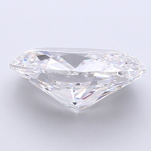 Diamant de laboratoire de 4,02 carats, taille ovale grand format, couleur D, pureté VVS2, finition excellente, ultra-brillant, écologique, pierre centrale synthétique lâche - Product Image 2