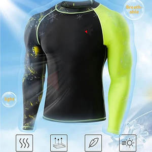 Vêtements d'entraînement slim fit pour hommes, rashguard homme, meilleure vente, rashguard de haute qualité en promotion - Product Image 5