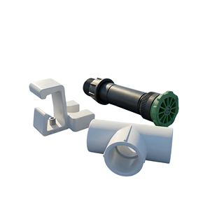 hydroplus international rooftop photovoltaic cleaning sprinkler nozzle riser tee pipeline <b>frame</b> <b>mounting</b> support accessory set - Product Image 1