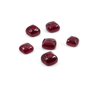 Rubis naturel de Bangkok, taille calibrée en forme de sucre, 7 mm, pierre précieuse naturelle en vrac pour la fabrication de bijoux, prête à l'emploi - Product Image 1