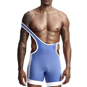 Comfortable Fit Wrestling <b>Singlets</b> <b>For</b> <b>Men</b> Training Practice Gym Workout And Professional Competition Matches - Product Image 1