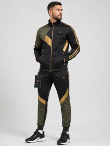 Men Tracksuit Premium <b>Workout</b> Clothing Athletic <b>Jacket</b> And Pants With Lightweight Construction For Strength Training Running - Product Image 6