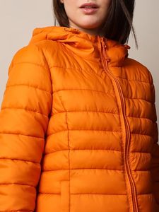 Women's Lightweight <b>Packable</b> Hooded Winter Quilted Puffer <b>Jacket</b> Detachable Sleeves Hat Water Resistant Fur Lining - Product Image 3