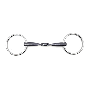 Nueva llegada: Bocado de titanio OEM con anillo suelto y enlace francés, equipo ecuestre de fabricante, bocados de calidad de exportación. - Product Image 1