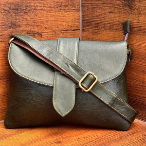 Sac à main de luxe pour femme Vintage Full Grain véritable sac à bandoulière en cuir de vache avec grande capacité et bandoulière faite à la main - Product Image 2